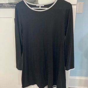 Annalee and Hope black long sleeve incredibly soft crew neck dress GUC